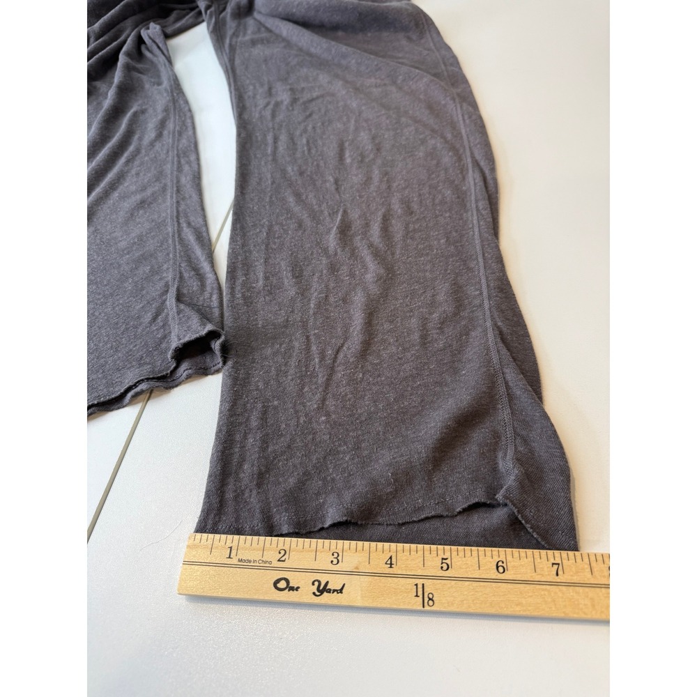 Christina Lehr Pants Women Size 2 Gray Hemp Organic Cotton Boho Loungewear - Picture 10 of 10